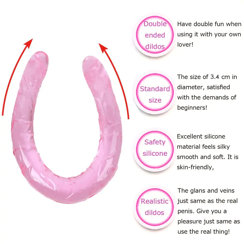 Twin-Tip Silicone Pleasure Wand