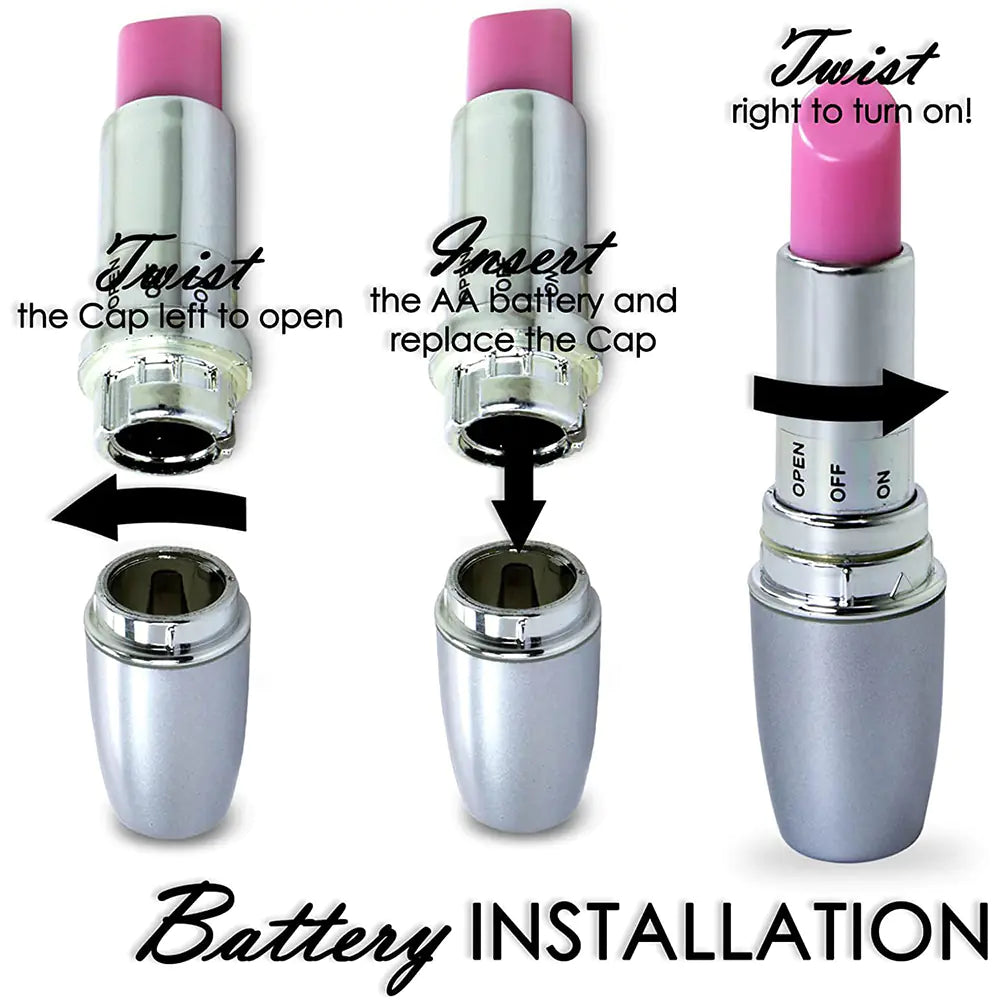 Discreet Rose Lipstick Massager
