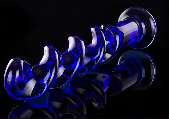 Azure Wave Glass Pleasure Set